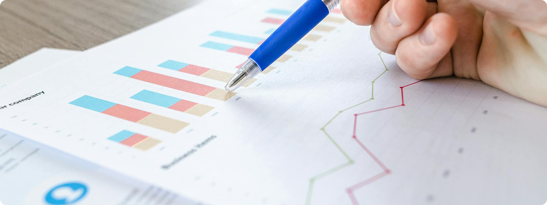 Charts showing productivity